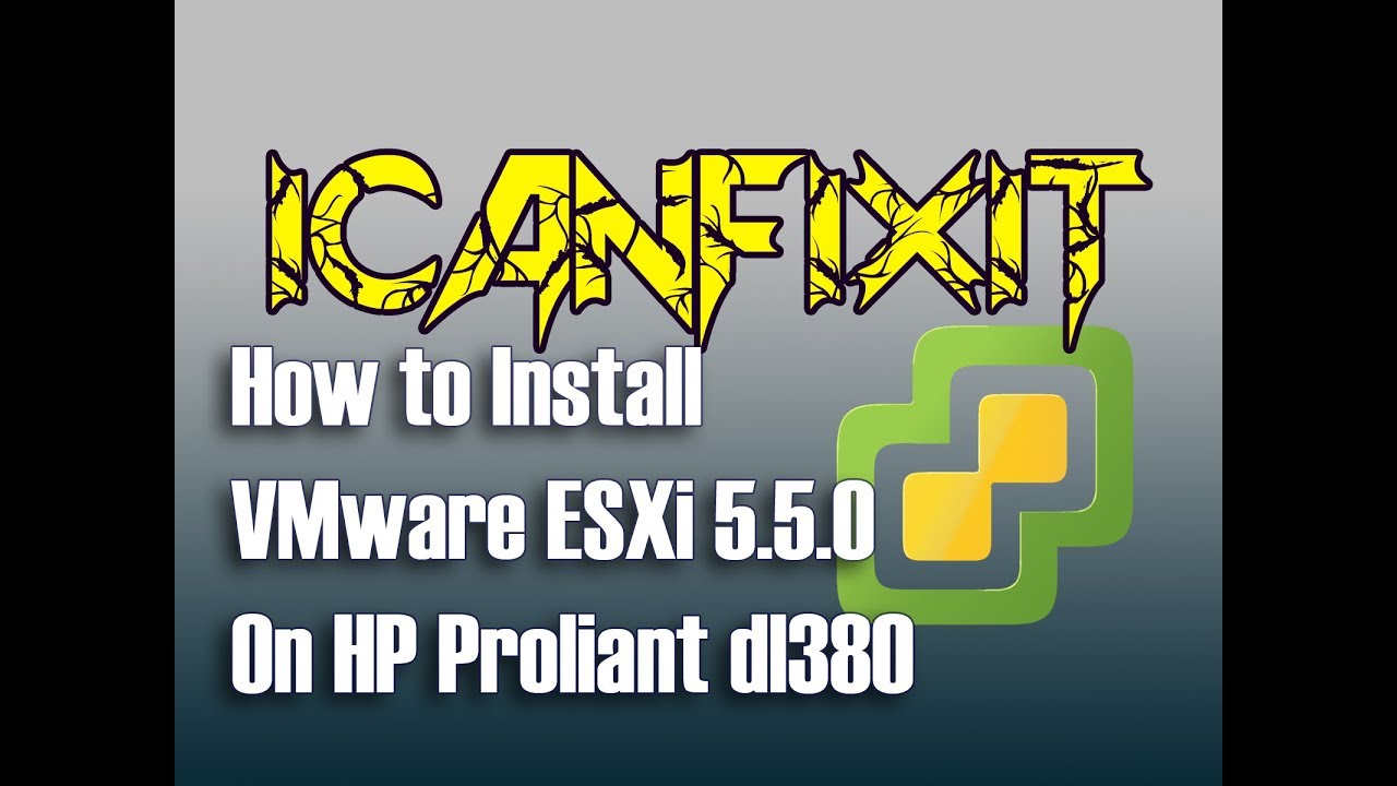 how to install vmware esxi on hp proliant ml350